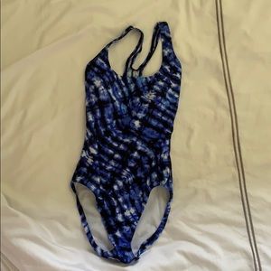 🏊‍♀️ 🌊 NWOT blue tie dye speedo 🌊 🏊‍♀️